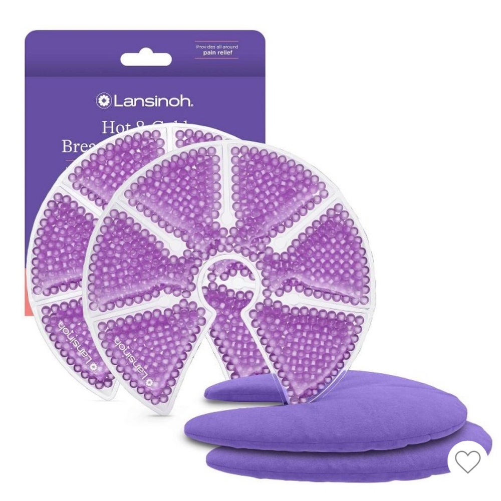 Lansinoh Therapy Packs with Soft Covers, Hot and Cold Breast Pads, 2 Pack